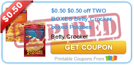 $0.50 off TWO BOXES Betty Crocker boxed Potatoes