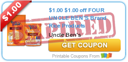 $1.00 off FOUR UNCLE BEN'S Brand Rice Products