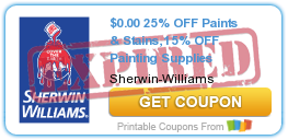 25% OFF Paints & Stains,15% OFF Painting Supplies