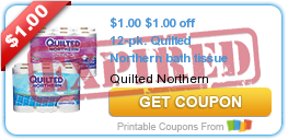 $1.00 off 12-pk. Quilted Northern bath tissue