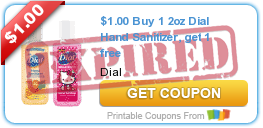 Buy 1 2oz Dial Hand Sanitizer, get 1 free